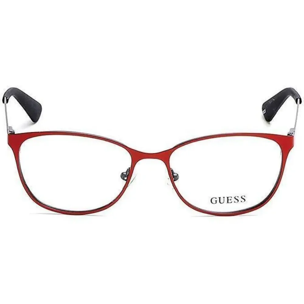 NWT GUESS 2564 51067 Red/Black Eyeglasses